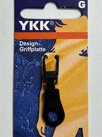 Lynlås vedhæng YKK, sort